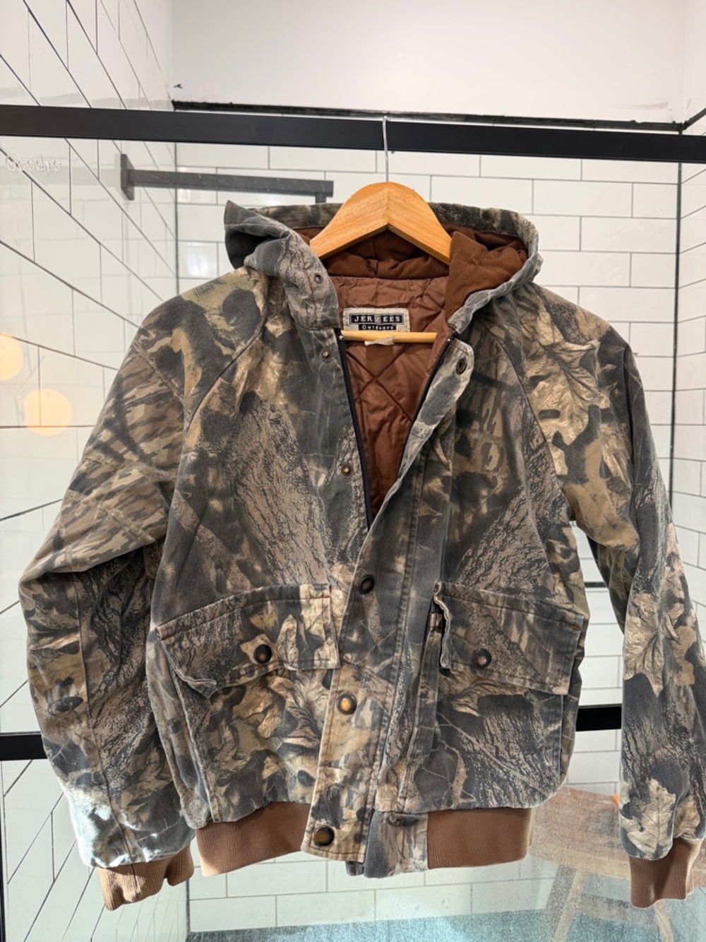 Vintage Camo Hooded Jacket